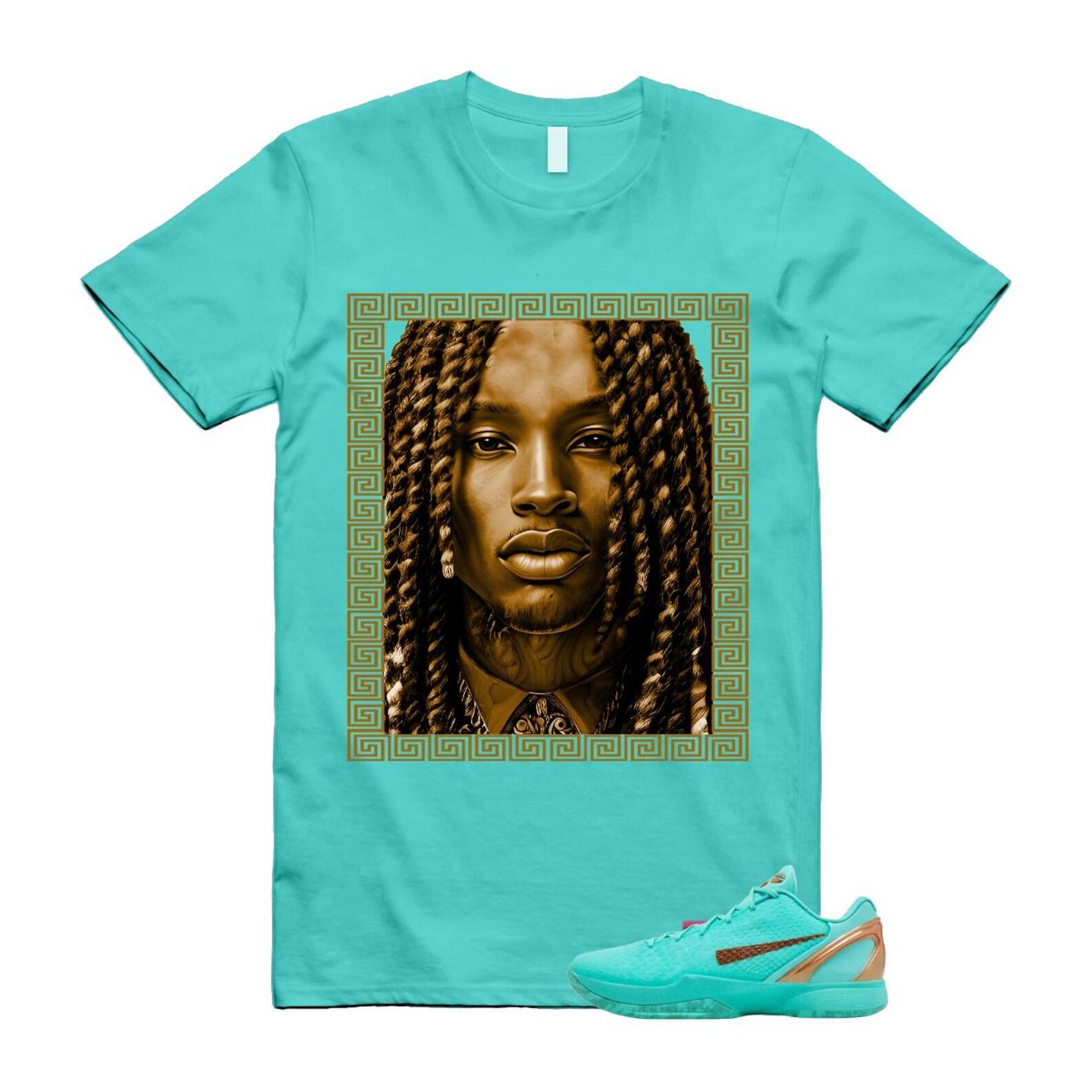 6 Statue of Liberty Copper Hyper Turquoise Protro Mint Blue T Shirt Match VON 4XL