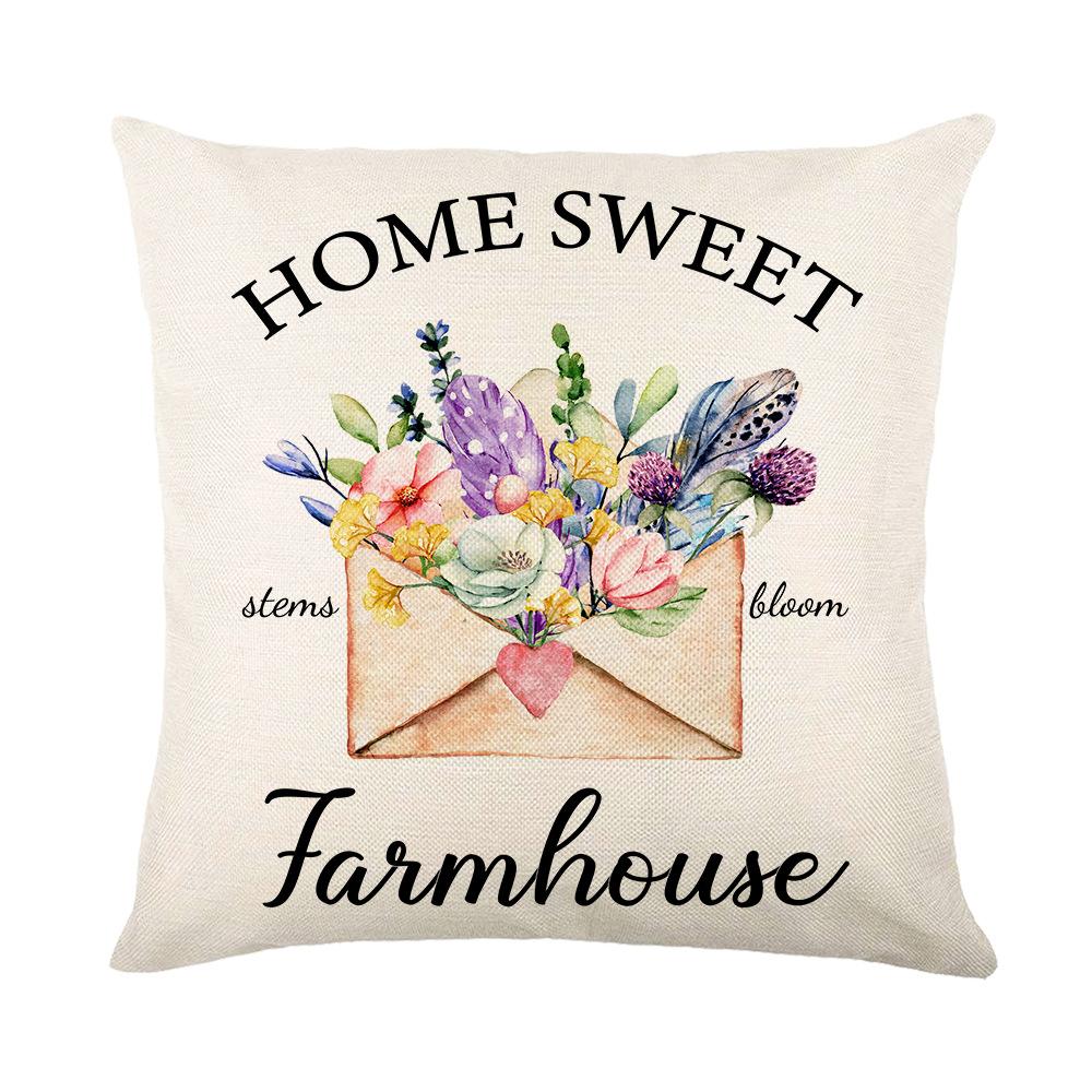Spring New Style Pillow Garland Car Sofa Pillow Case Combination Bedroom Pillow Case