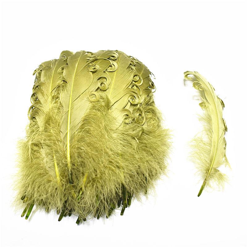 20/100pcs Colorful Curly Goose Feathers for Craftsdiy Jewelry Making Christmas Wedding Centerpiece Hat Plumas Decorativas13-18cm