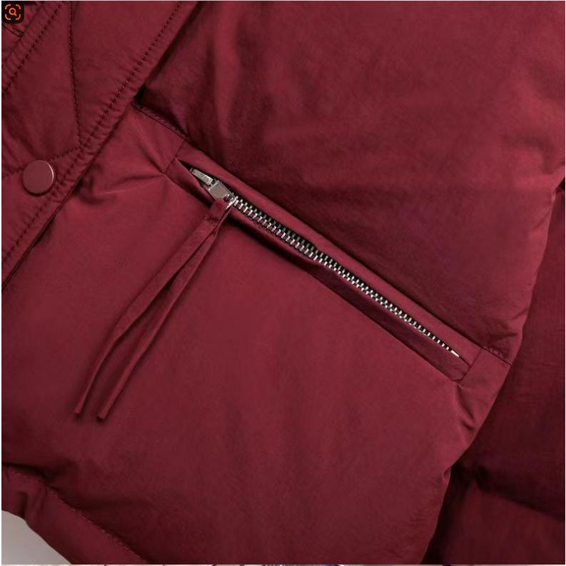 Jacket Women's Short, Jacket  All-match Stand-up Collar, Thick Bread-padded Jacket