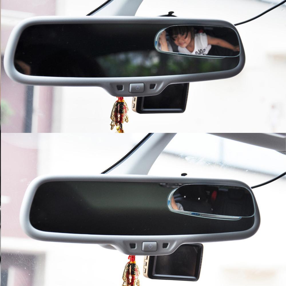 2PCS Car Rear View Mirror Rotatable 360 Degree Adjustable Wide Angle Convex Mirror Auto Safety Blind Spot Mirror for