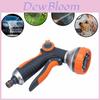 8 Function Water Spray Gun With Adjustable Output And Non-slip Grip For Garden And Car Wash