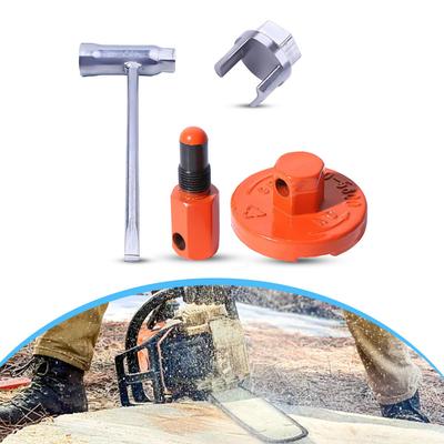 4-Piece Metal Chainsaw Clutch Flywheel and For Piston Stop Removal Tools