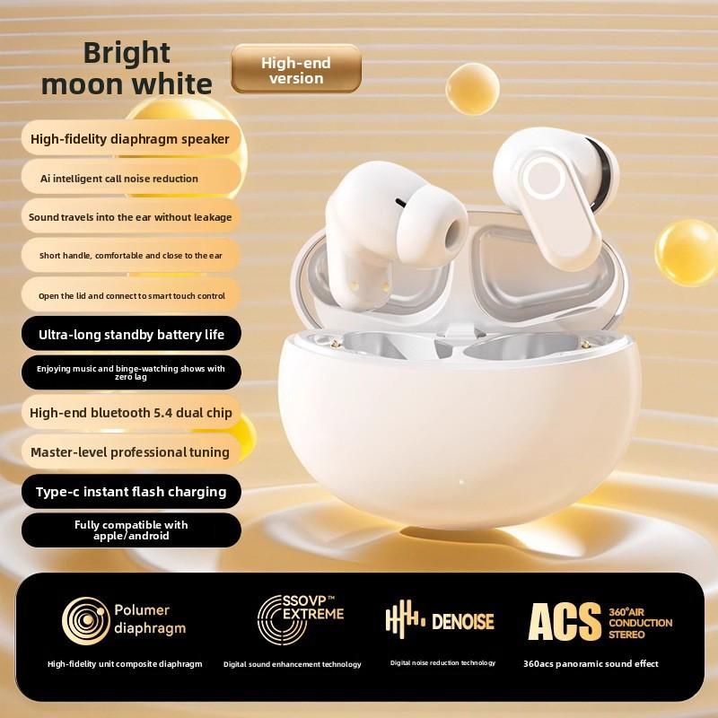 

Wireless Bluetooth Earbuds With Noise Cancelling For Sports And Music White