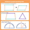 Magnetisches Polygon-Bausatz Winkelmesswerkzeug Mathe-Lehrmittel für die Grundschule Zeigt Winkel Fläche Umfang Interaktiv
