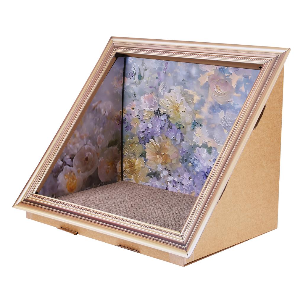 Mona Lisa Holding Cat Cat Claw Board Cat 3D Oil Painting Frame Cat Claw Board Cat Nest Cat Scratching Board Pet Supplies Gift