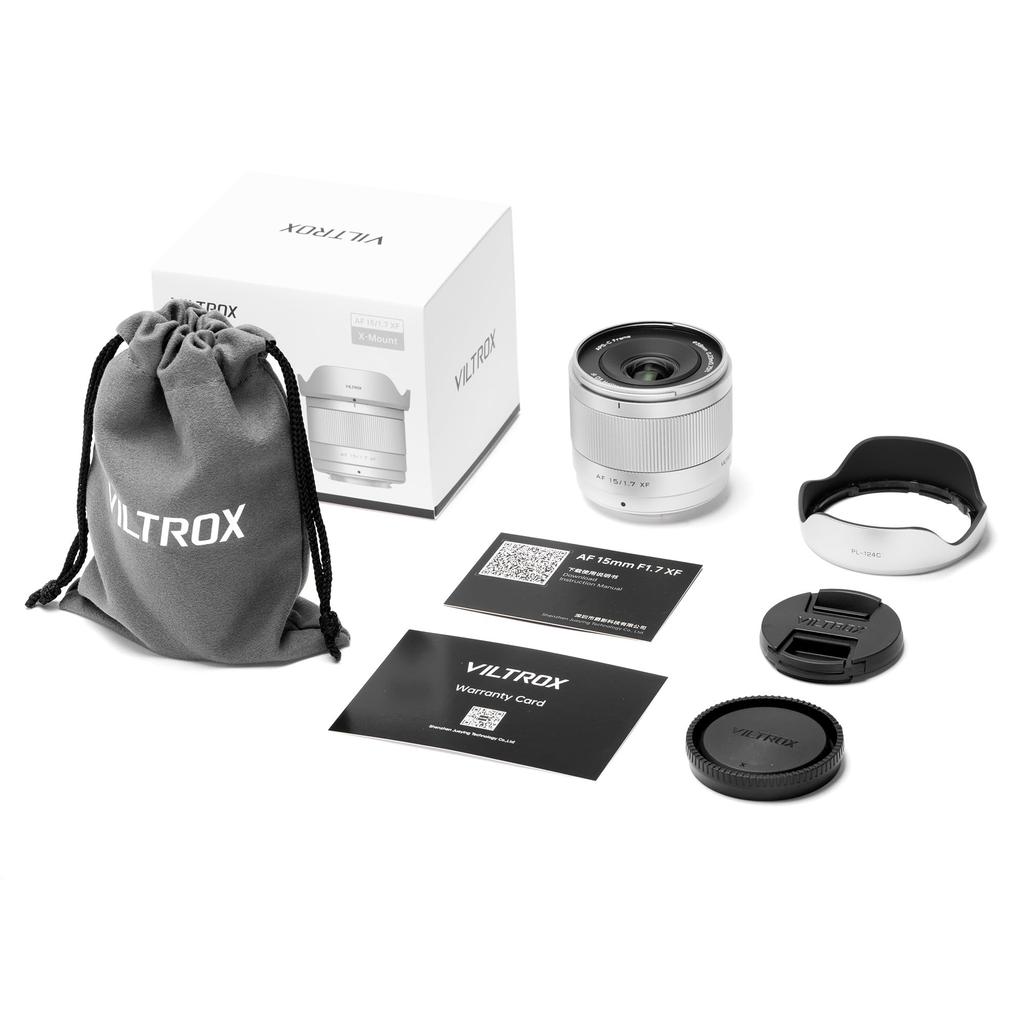 Viltrox AF 15mm XF AIR Angle Lens for Fujifilm Large Aperture Interchangeable Silver F1.7 Ultra-Wide X-Mount, F/1.7 Lens,