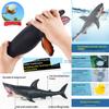 Soft Rubber Marine Animal Model Realistic Great White Shark Blue Whale Turtle Megalodon Duck Toys Collectible Action Figures