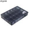 Deli 9-24 Grids Plastic Removable Bulkhead Tool Storage Box Jewelry Display Organizers Boxes Multifunctional Household Tool Case