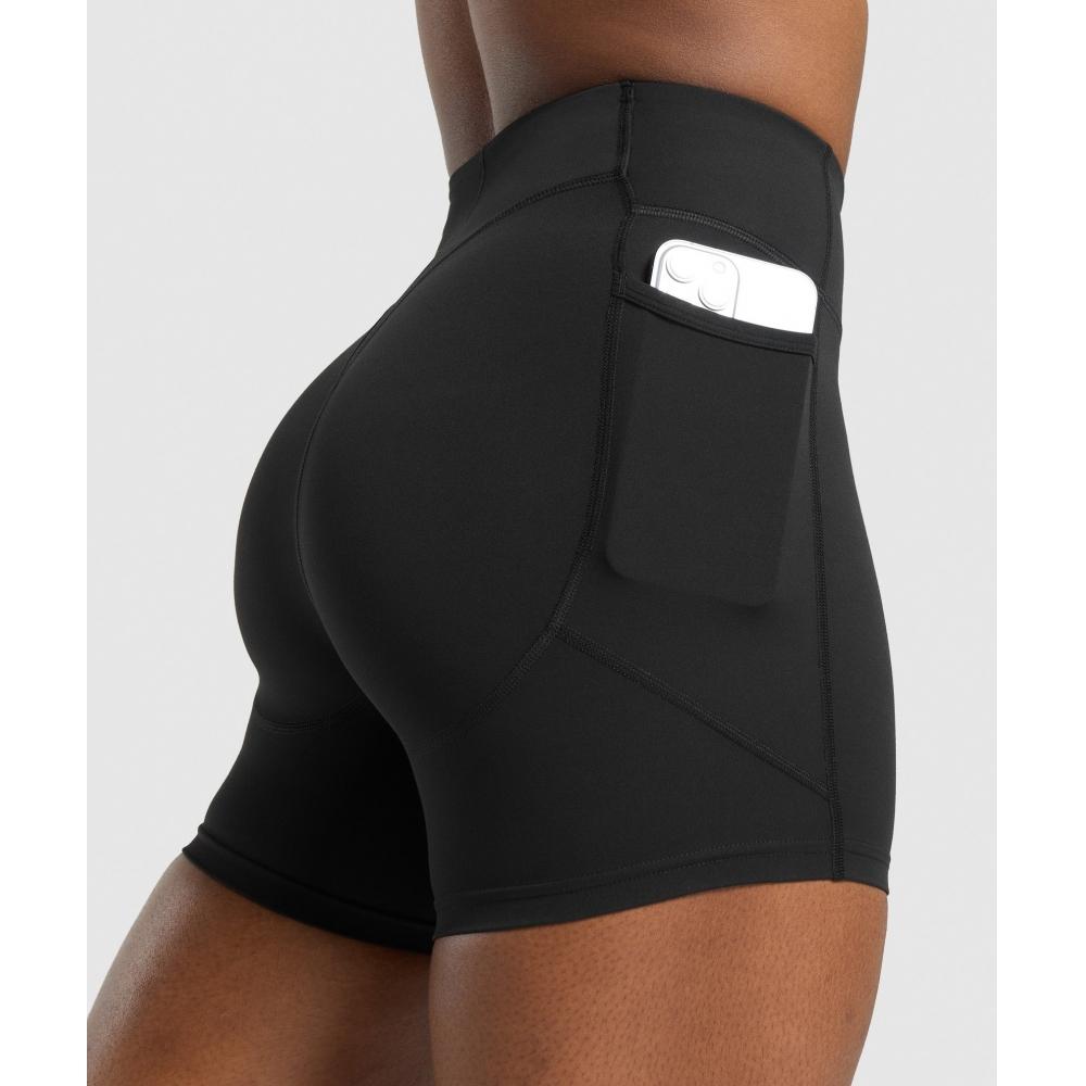 Gymshark Hebetaschen-Shorts Schwarz B3b6k Bb2j