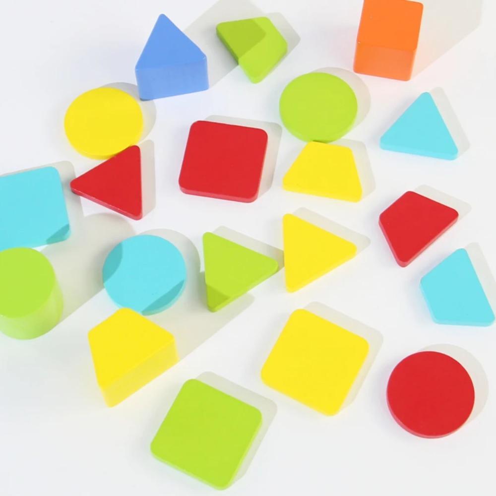 Montessori Color Shape Sorting Box Wooden Toys Color Shape Sorting Toy Preschool Early Learning Educational Toys Gifts for Kids
