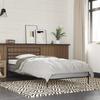 Bed Frame Gray Sonoma 75 x 190 cm Particleboard and Metal