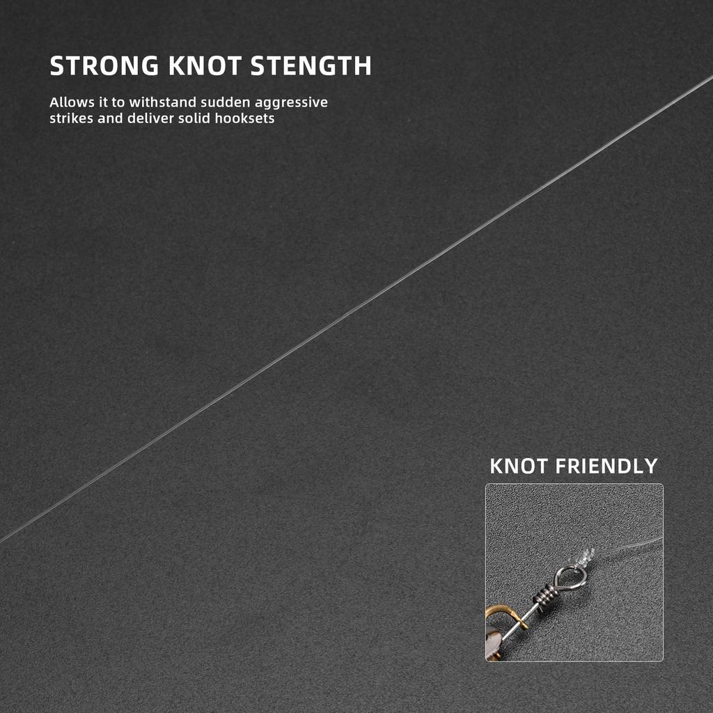 SF Monofilament Fishing Line Strong Mono Nylon Line Leader Clear Fishing Line for Saltwater and Freshwater 25LB