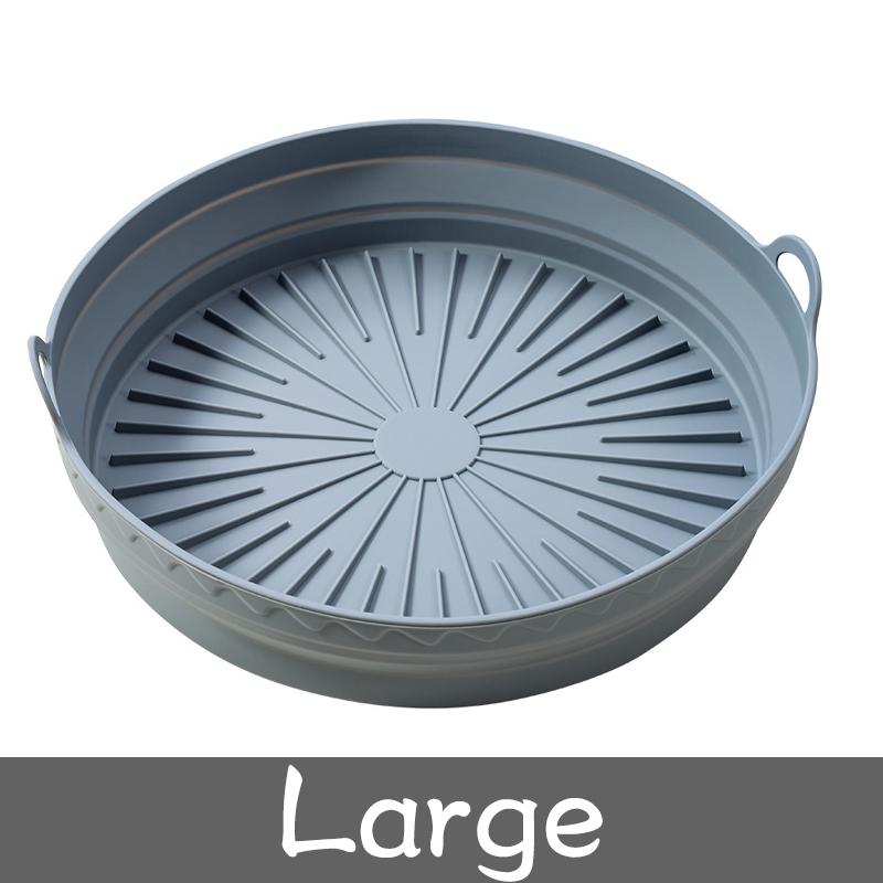 Air Fryer Silicone Liners Non Stick Air Fryer Basket Square Round Silicone Air Fryer Liners Oven Baking Tray Fried Chicken Mat