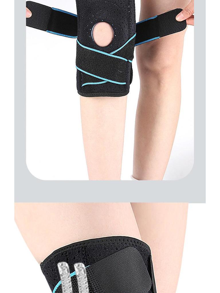 Silicone Non-Slip Knee Brace with Four Springs for Outdoor and Fitness Activities