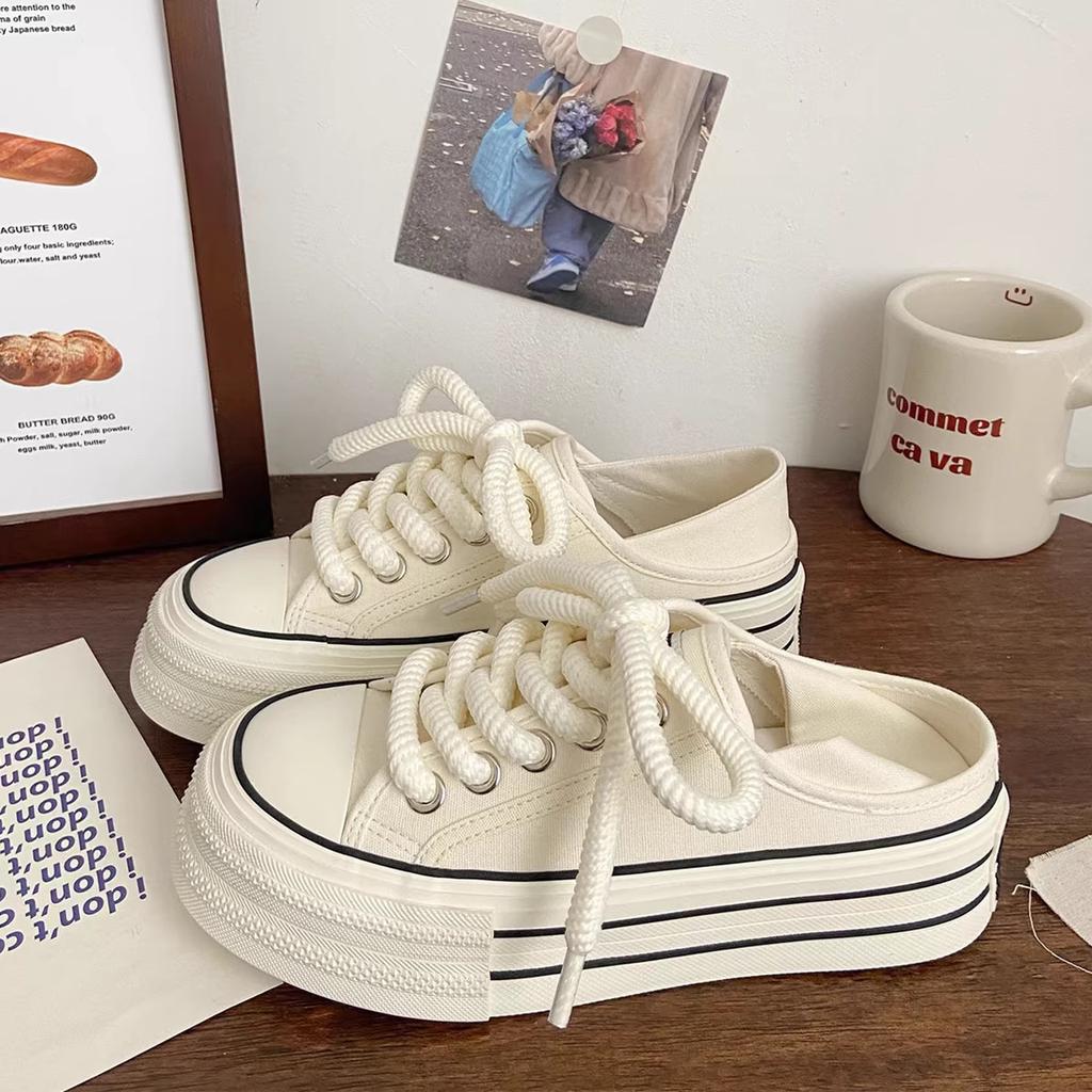 Niche podzimní platformové bílé boty jaro a podzim 2025 nové populární studentské všestranné sportovní boty