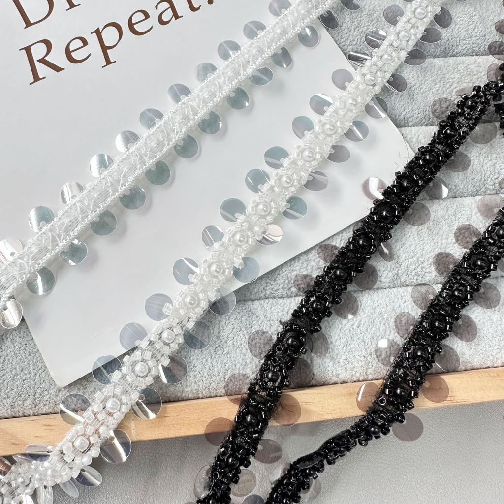 2.5Cm Heavy Industry Pearl Sequins With Sweater Jacket Curtain Headdress Diy Jewelry Decorative Lace Accessories