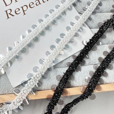 2,5 cm Těžký průmysl Perlové flitry se Svetrem Bundy Závěsy Pokrývky hlavy DIY Šperky Dekorační Krajkové Doplňky