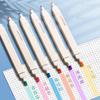6Pcs/Set Soft Tip Pastel Highlighters Double Headed Hand Account Pens  School Office Supplies
