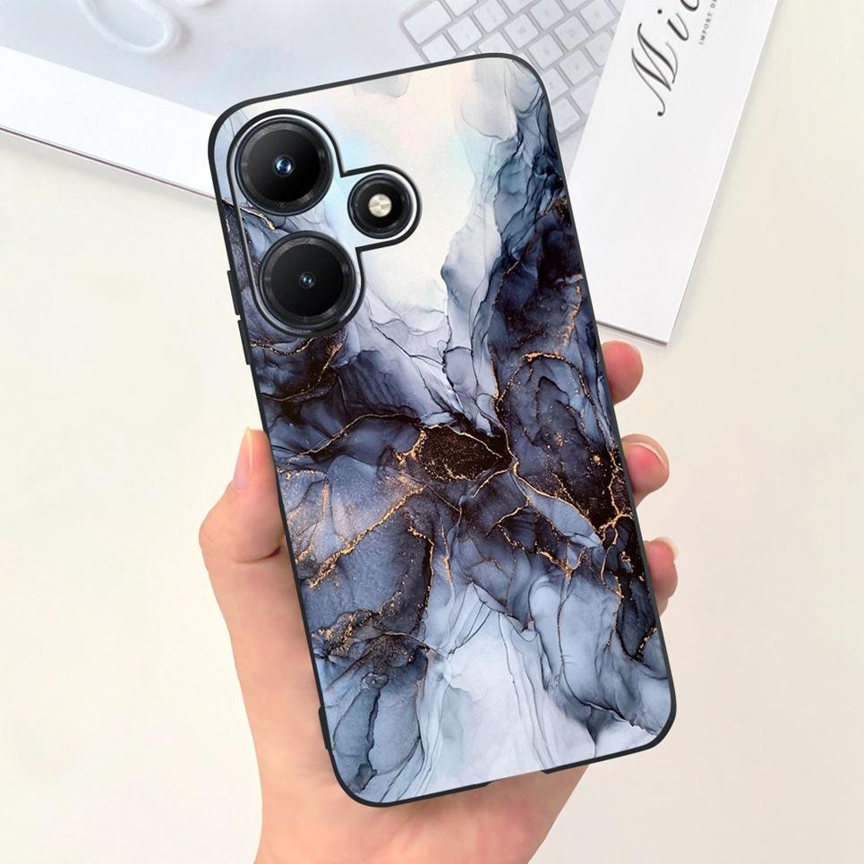 

Для Infinix Hot 30i 30 Play NFC Чохол Місячна Ніч Квітка Рідкий Силікон Задня Кришка Для Infinix Hot 30Play 30i 30 Play Чохол для Телефону Hot 30i (Hot 30i NFC
