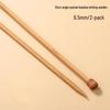 Carbonized Bamboo Straight Knitting Needles Set for Scarves and Sweaters
