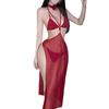 Sexy Underwear, Sexy Suspender Temperament, Royal Sister Backless Neck Mesh Small Size Skirt, Hanfu Suit Women