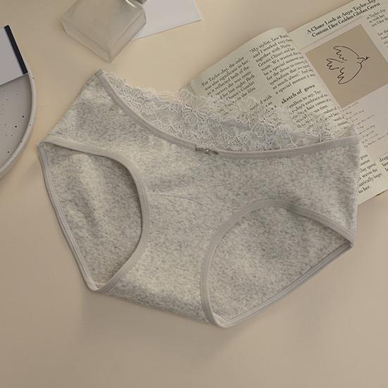 Women Cotton Underwear Mid Rise Seamless Cheeky Hipster Panties Soft Stretch Sexy Lace Bikini Briefs