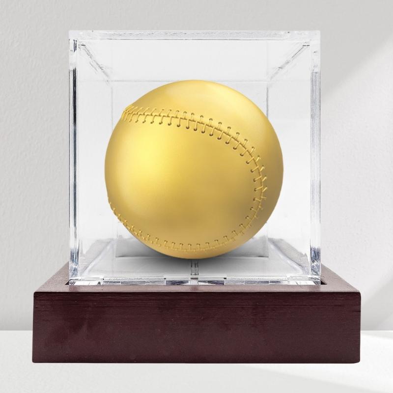 Baseball Display Case Acrylic Clear Baseball Display Case Square Cube Memorabilia Display Box Baseball Protector