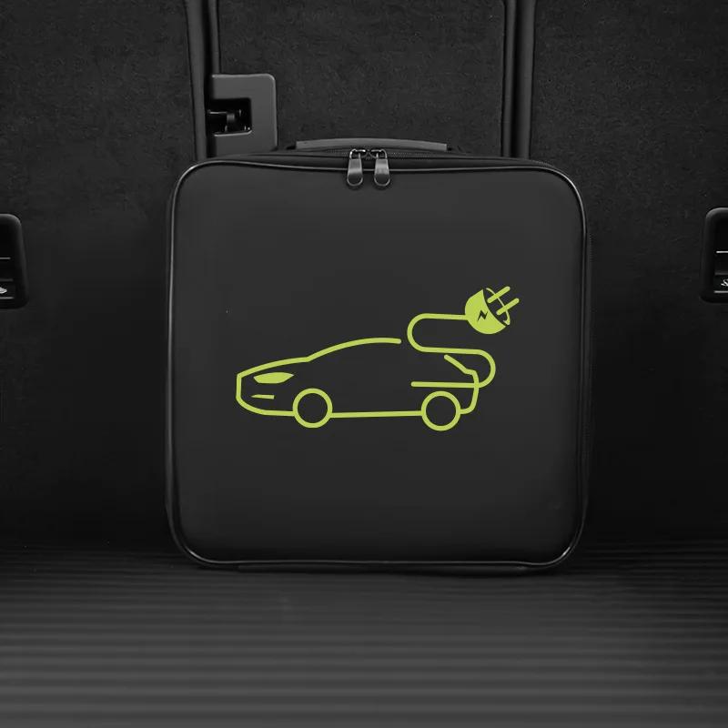 Bolsa de Transporte para Almacenamiento de Cable de Carga de Coche Eléctrico para Enchufes y Tomas de Cargador de Vehículo Eléctrico Impermeable Retardante al Fuego Contenedor de Equipo