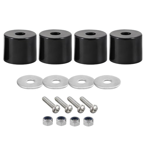 

FJmark Truck Side Gate Rubber Gate Rubber Dump W Cab Medium Truck Guard Black 4 шт. Комплект из 4 болтов, шайб и гаек (Для грузовиков)