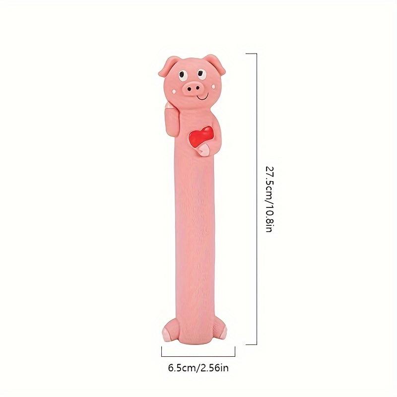 Durable Latex Squeaky Dog Toy - Cartoon Design, Easy Clean Dog Toys for Aggressive Chewers