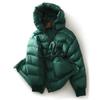 Cloud feeling, high-end white goose down, down jacket women's clothing short Pinghu winter women's hooded light goose down clothing
