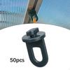 Greenhouse Hooks Fixing Clamps Decor Easy Installation Supplies Twist Clips Support
