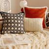 Homlly Orangey Printed Pillow Cushion Cover (X2PCS)