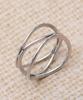 Blancier Elanglin Bl261R1276 Layer Wave Open Ring Women'S Ring