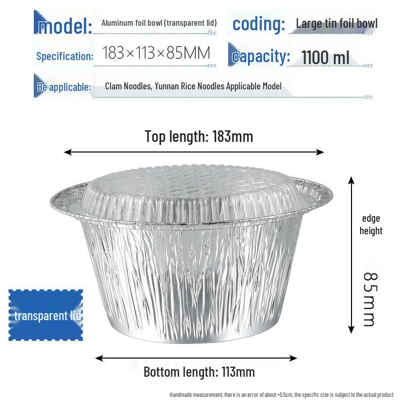 Disposable Foil Bowls with Plastic Lids