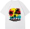 Unisex Shirt Cotton Oversize Large Size Men's Graphic Letter Print Tees Crewneck Short Sleeve Baggy Drop Shoulder Vintage T Shirts Streetwear