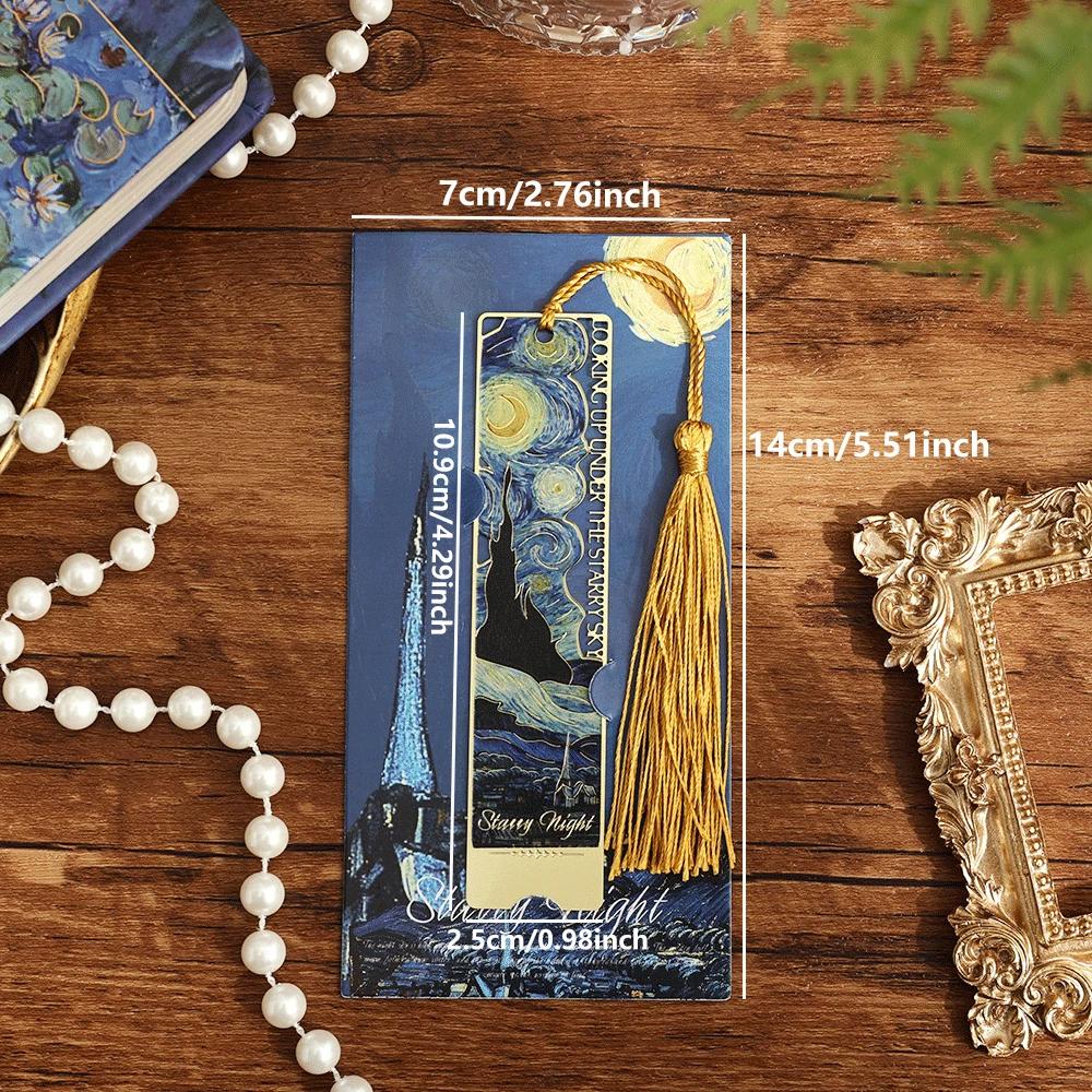 1pc Hollow Literary Flower Metal Bookmark Exquisite Painting Sunflower Iris Rose Shape Gifts for Book Lovers Writers Readers