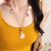 Bohemia Vacation-style Brown Wax Cord Multi Style Starfish Shell Conch Pendant Long Necklace for Women Summer Beach Jewelry Gift