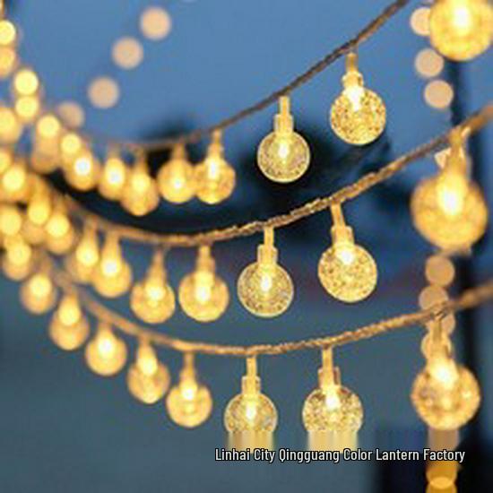Low-Voltage Dark Green Wire Twinkling Star Fairy Lights - Outdoor Christmas LED String Lights for Courtyard Decoration.