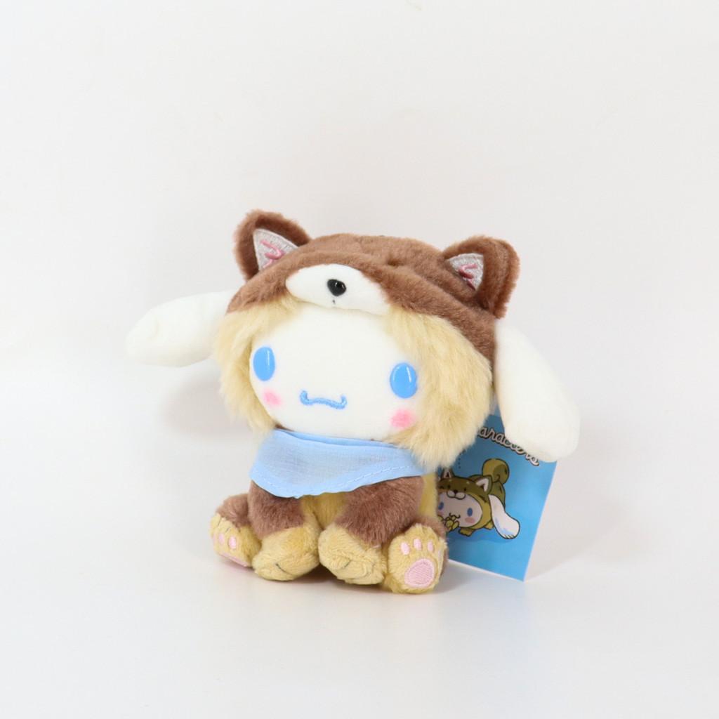 Adorable Kuromi Shiba Inu Sitting Plush Toy Charm Perfect Gift 10cm Soft Short Plush Material ShibaCinnamoroll