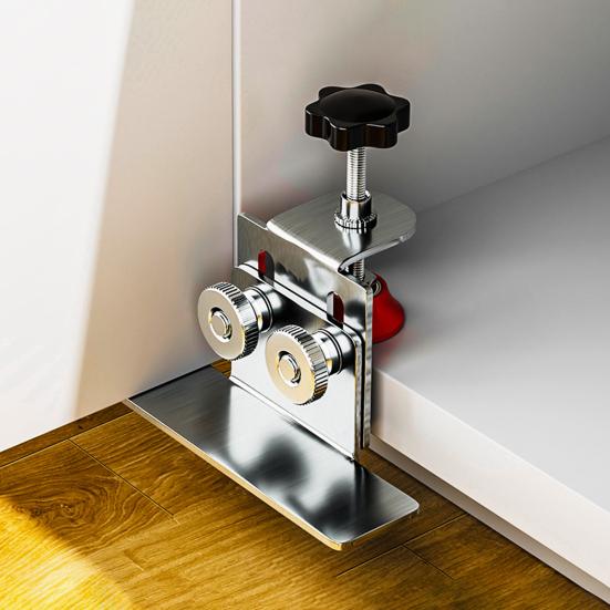 1/2/3Pcs Cabinet Door Installation Tool Adjustable Door Installation Positioner Height Adjustability Easy