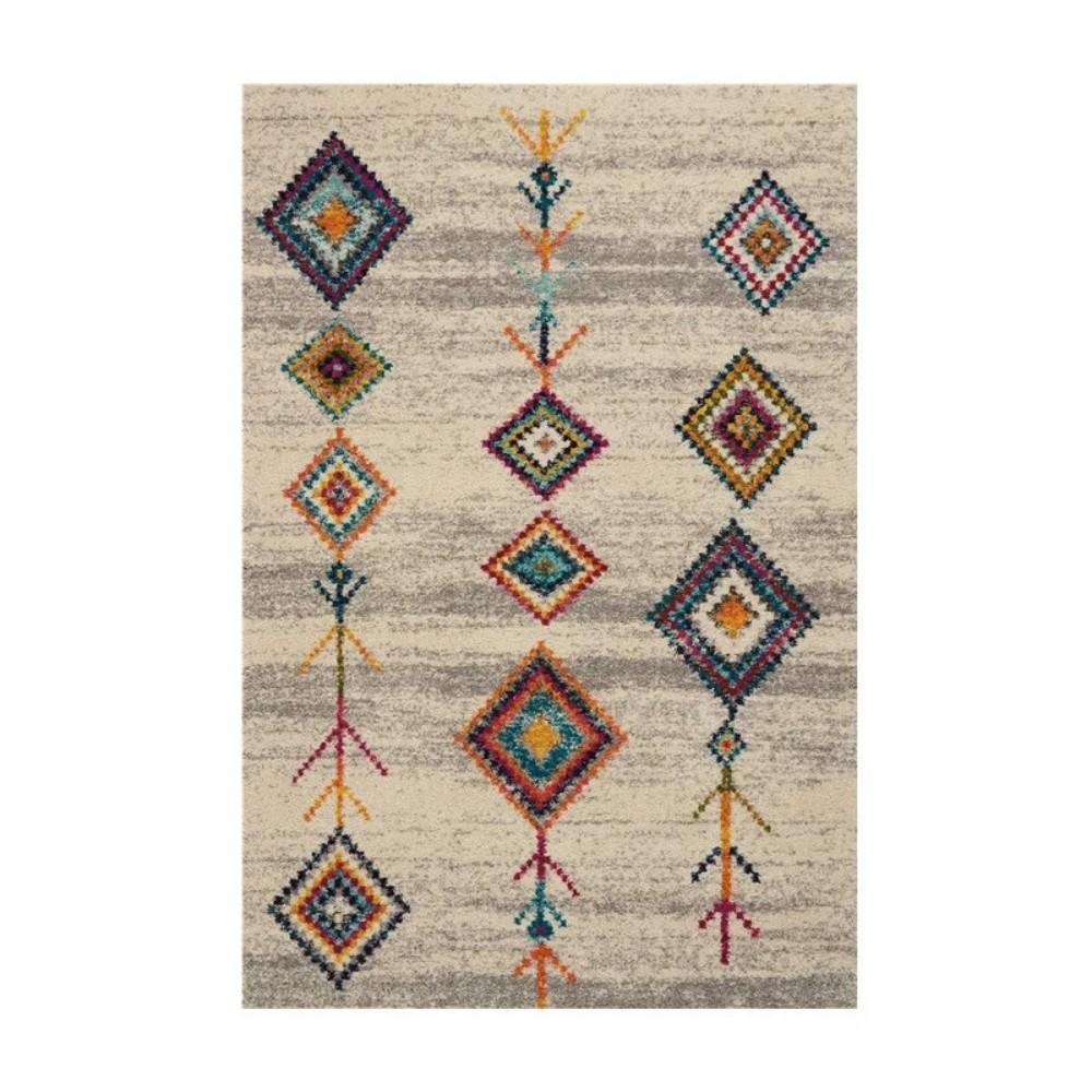 Bohemian-Style Geometric Long Strip Carpet Coffee Table Modern Minimalist Bedroom Non-Slip Floor Mat Home Decoration