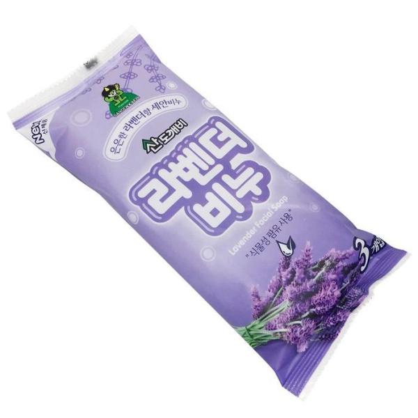 [OF77P4O1] Sandokkebi Lavender Soap 3-pack Face Wash Soap (12110120) Cucumber soap