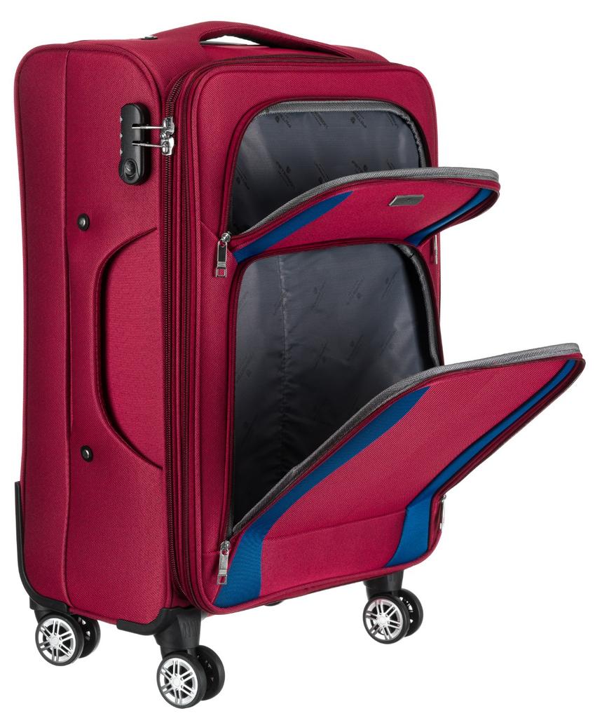 PTN 5209-L-9296 Burgundy-Navy Suitcase