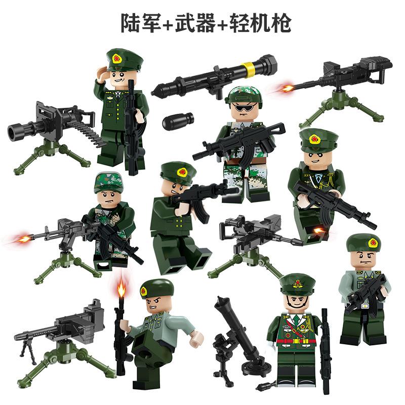 

Море, Суша и Воздух Военная Полиция Конструктор Куклы Китайский Современный Военный Сборка Мальчики Обучающие Игрушки