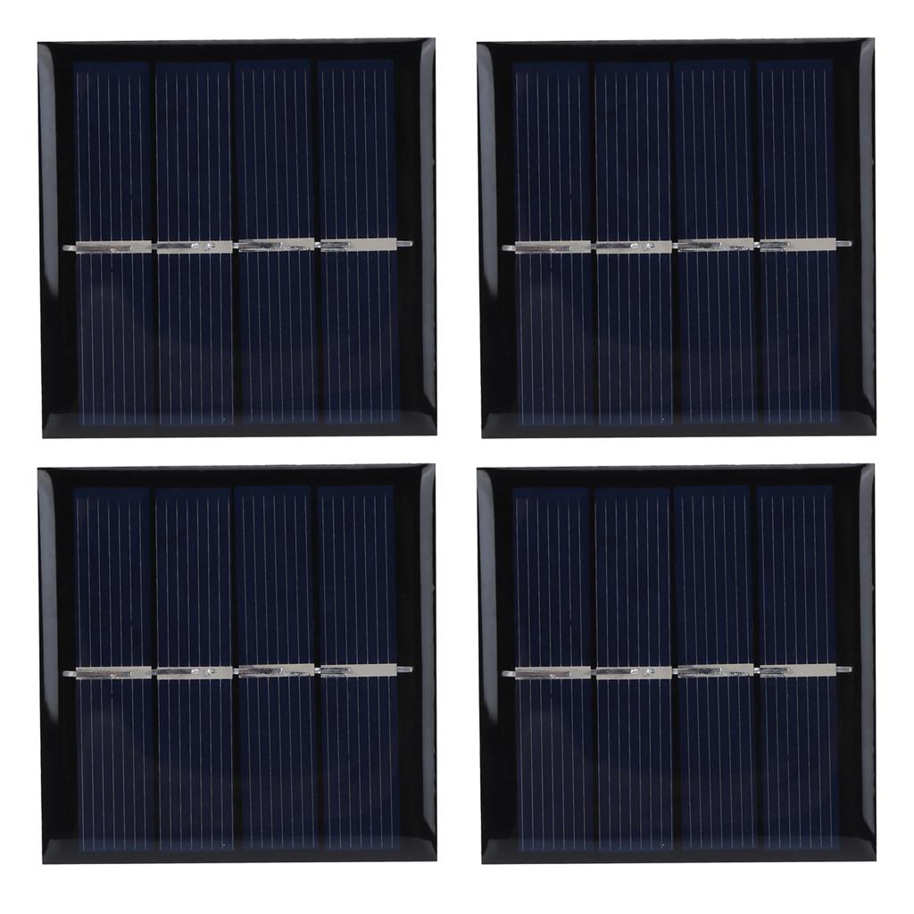 4ks 0,45W 2V 58x58mm Solární panel PET Solární nabíječka Příslušenství pro nabíjení panelů Solární zdroje