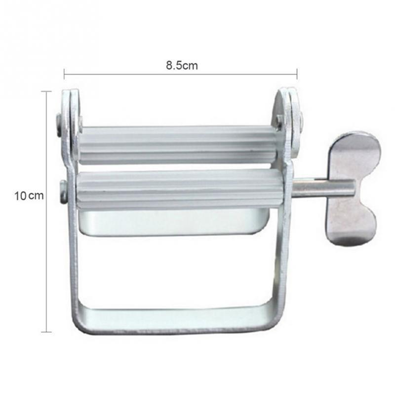 Stainless Steel Frosted Toothpaste Hand Cream Sauce Extruder Household Bathroom Supplies Toothbrush Rack Tooth Paste Dispenser