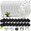 New 40PCS Cat Water Fountain Filters for 67oz/2L and 108/3.2L Stainless Steel Pet Fountain Cat Replacement Filters Sponges