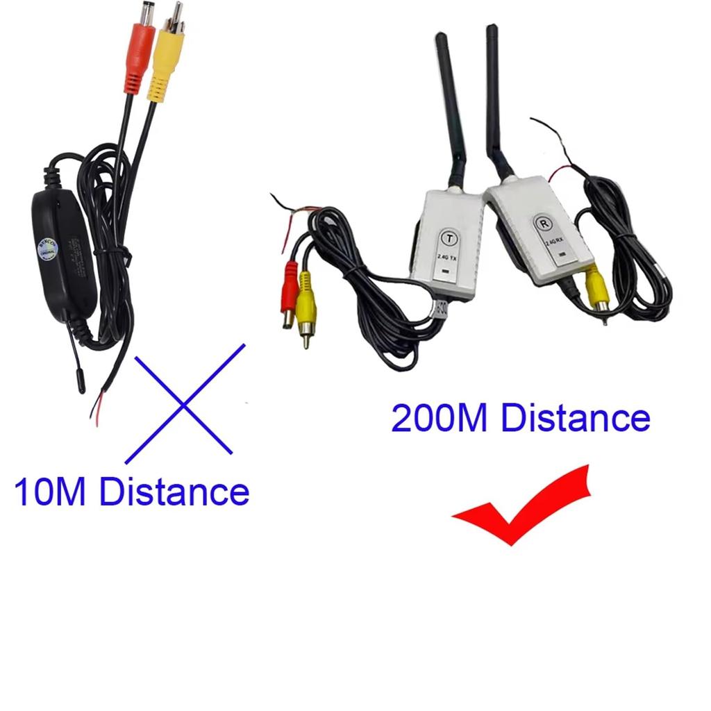 Reverse Camera 24V Mini Wireless Backup Camera AV Transmitter and Receiver RV Truck Trailer